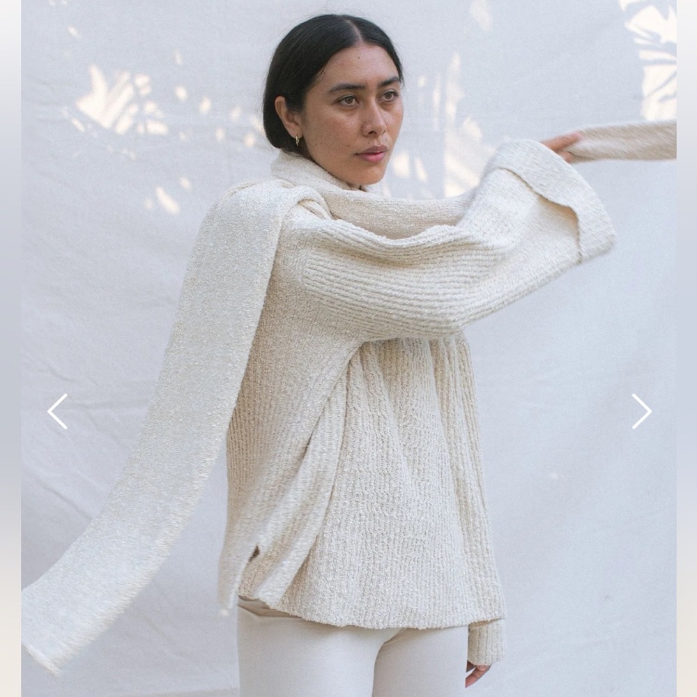 Indigo Luna Winterfall Cloud Cream Sweater - Picture 7 of 9